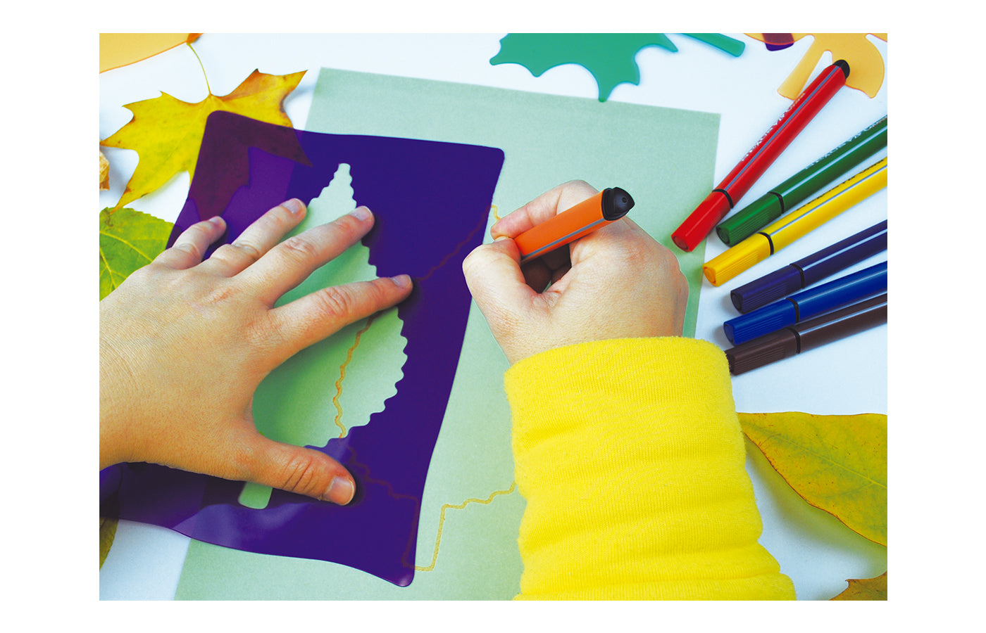 Transparante stencils - bladeren (6)