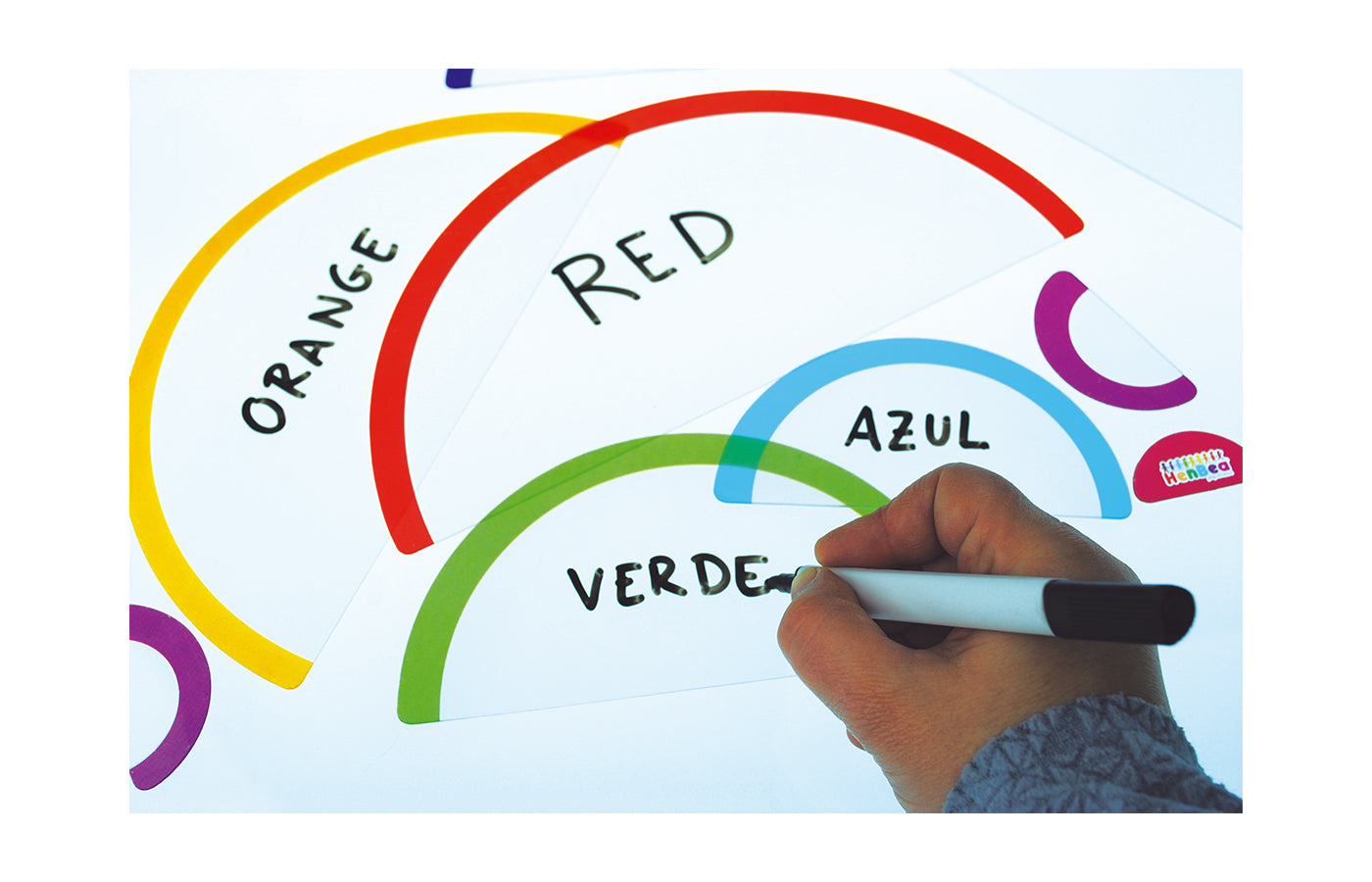 Transparante regenboog stencils (24)