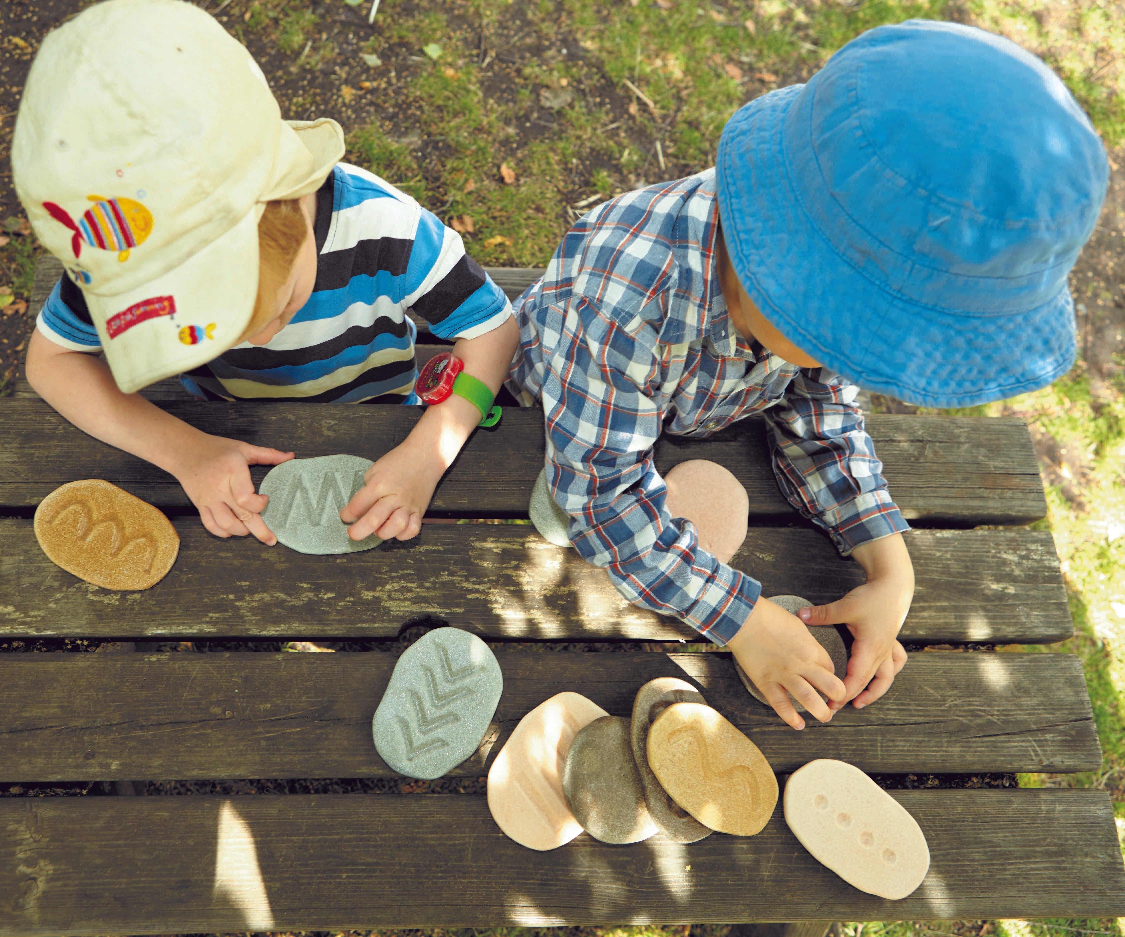 Voel schrijfpatroon stenen
