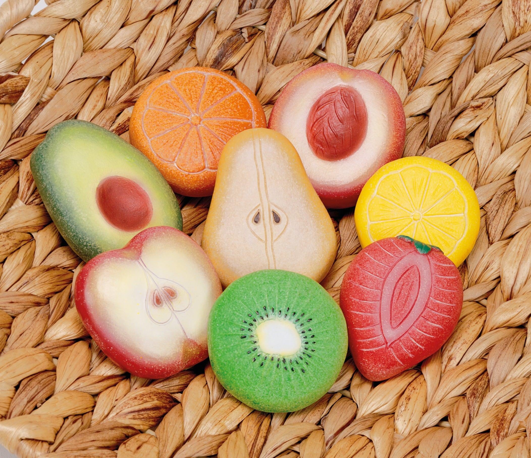 Sensorische speelstenen - fruit en groenten