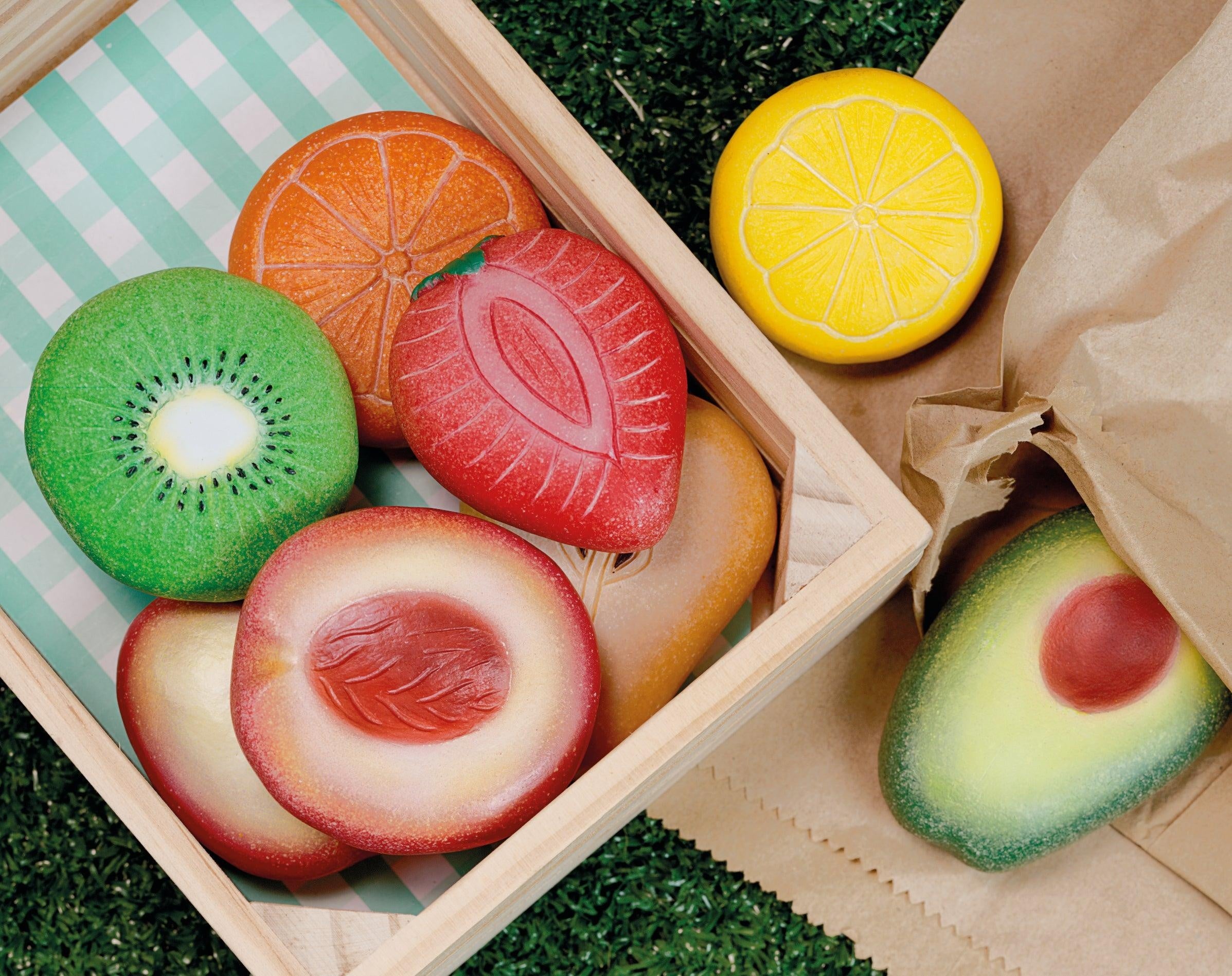 Sensorische speelstenen - fruit en groenten