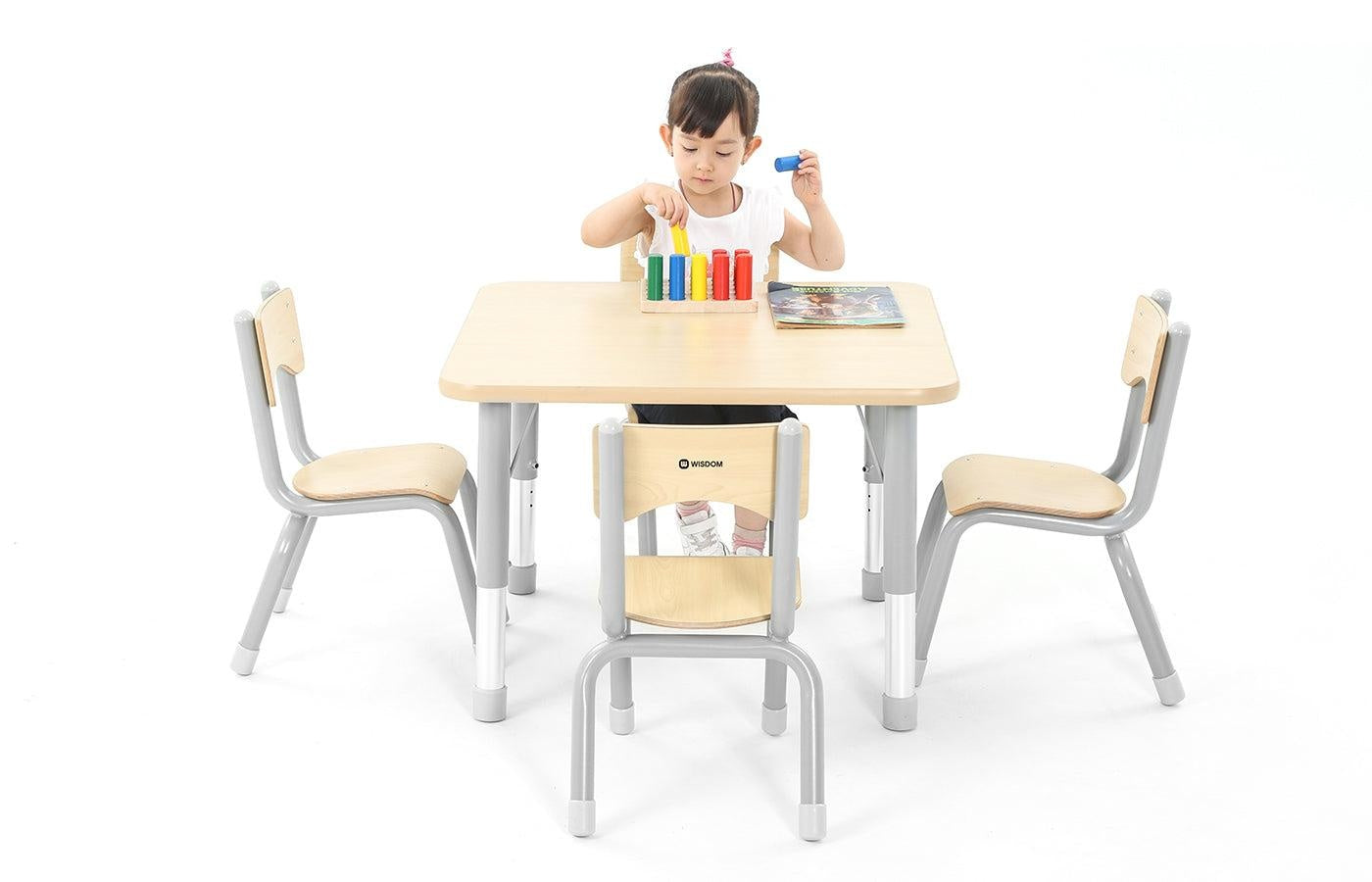 Tafel - vierkant (hoogte verstelbaar)