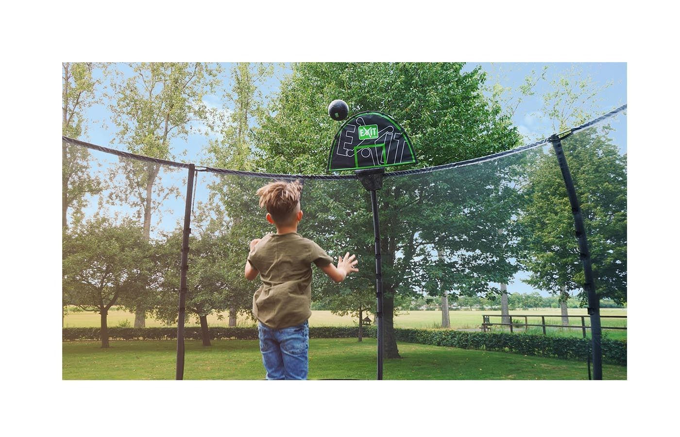 Trampoline basketring
