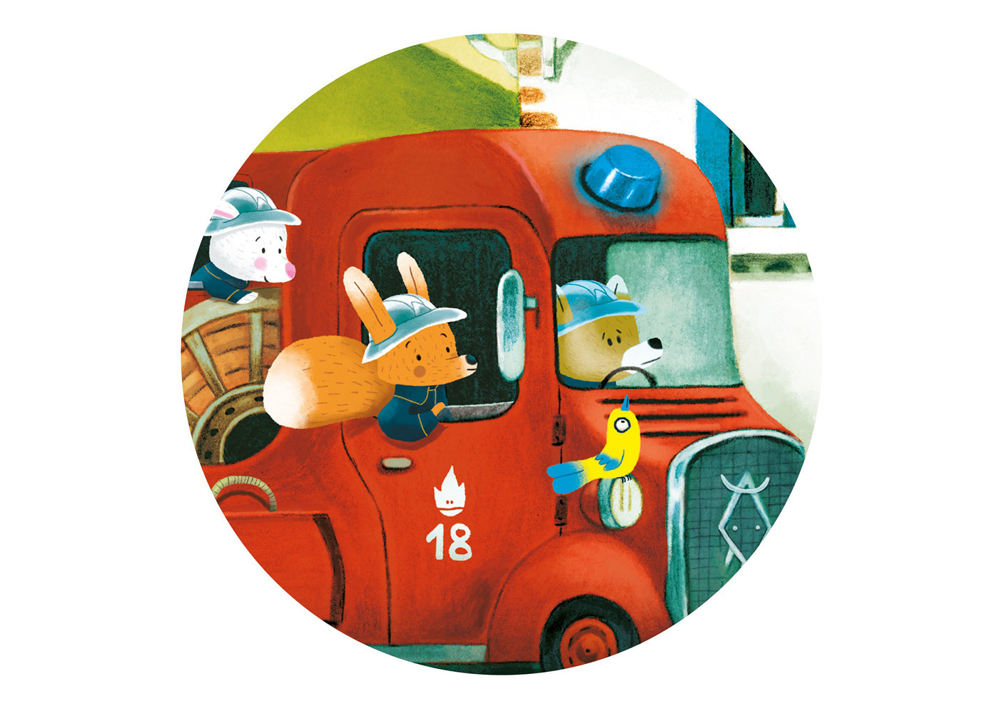 Puzzel - brandweerwagen