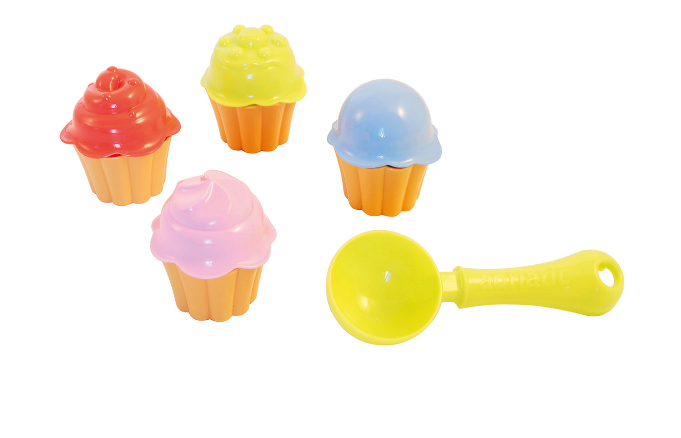 Zandvormen - cupcakes + schepper