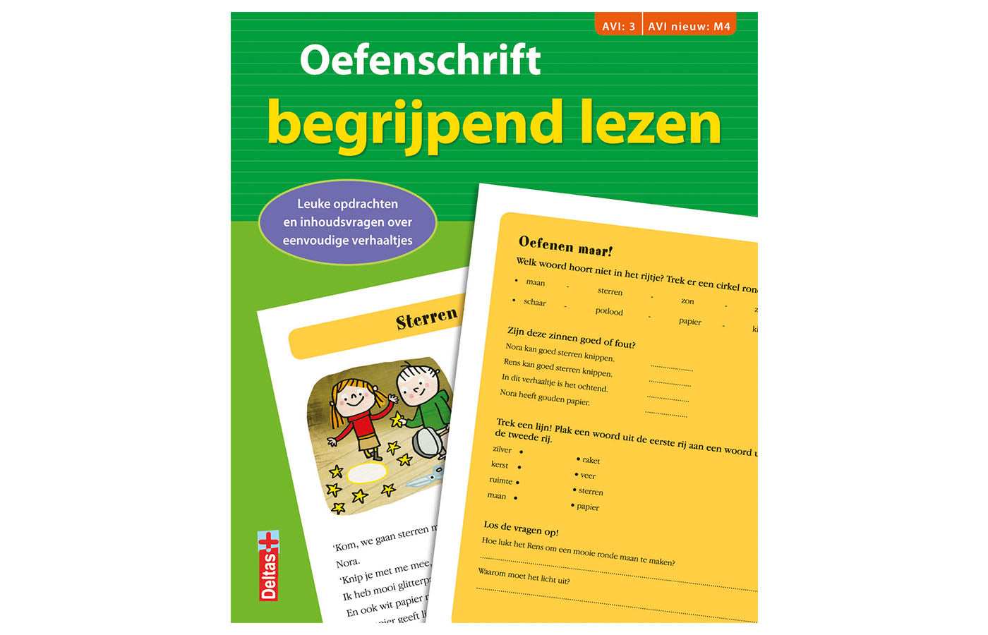Oefenschrift begrijpend lezen (groen) - AVI M4