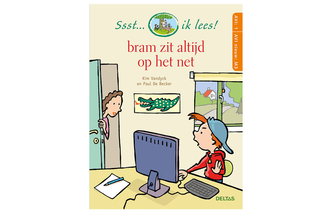 Ssst... ik lees! Bram zit altijd op het net - AVI M3