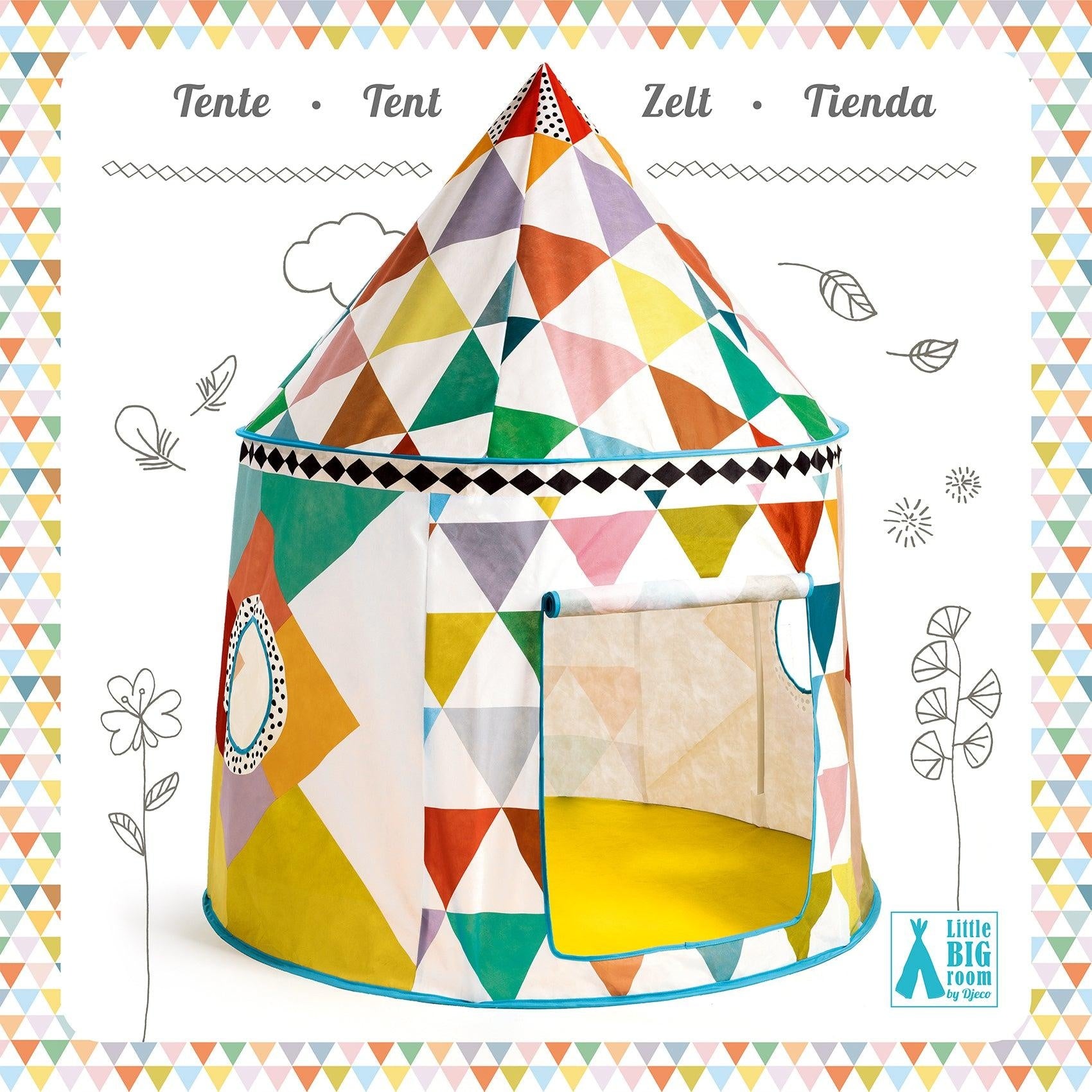 Tent - veelkleurige hut