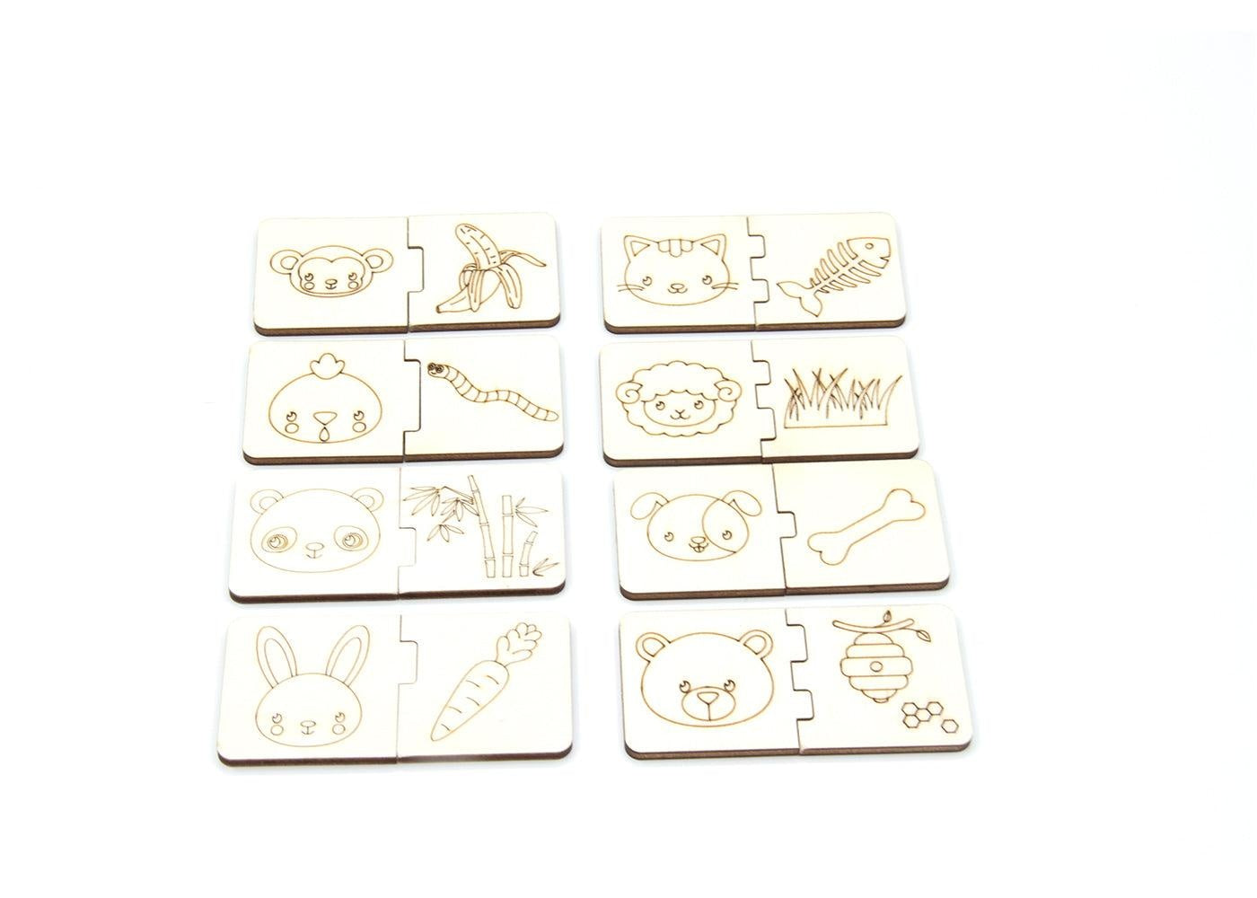 Puzzel - dieren + eten