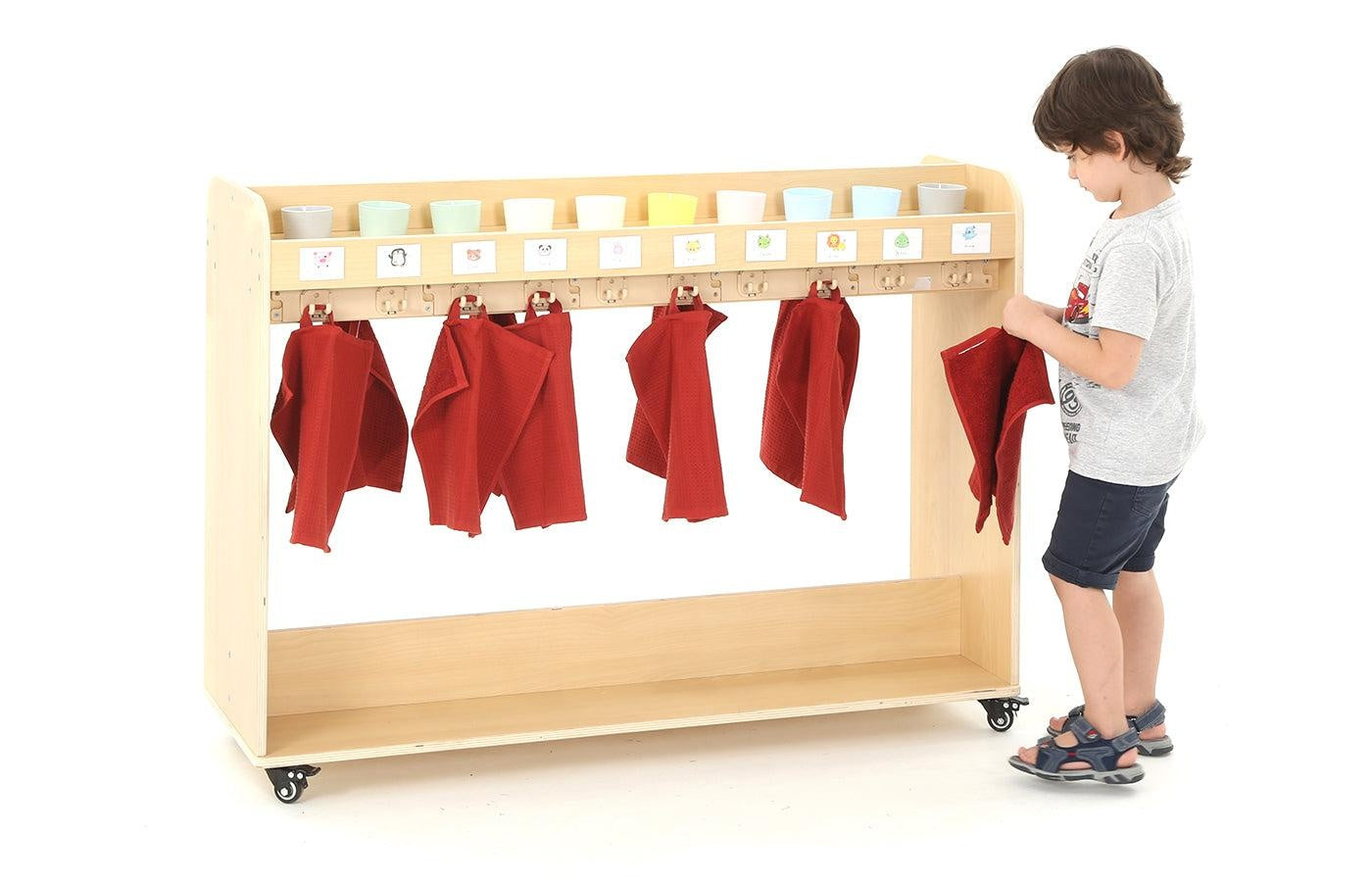 Verrolbaar kapstokmeubel