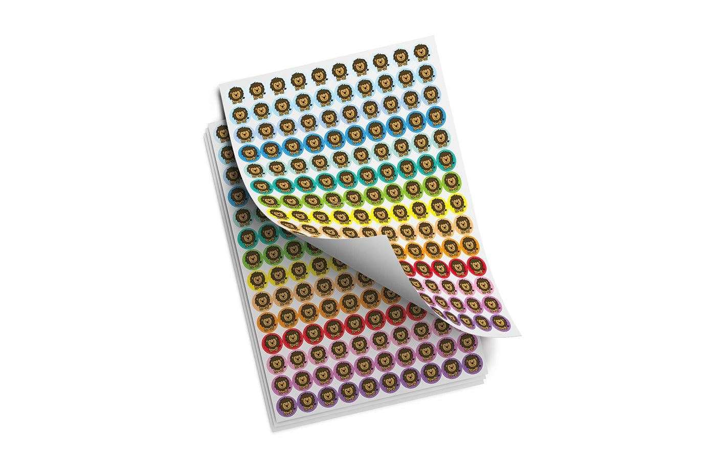 Beloningsstickers - leeuw