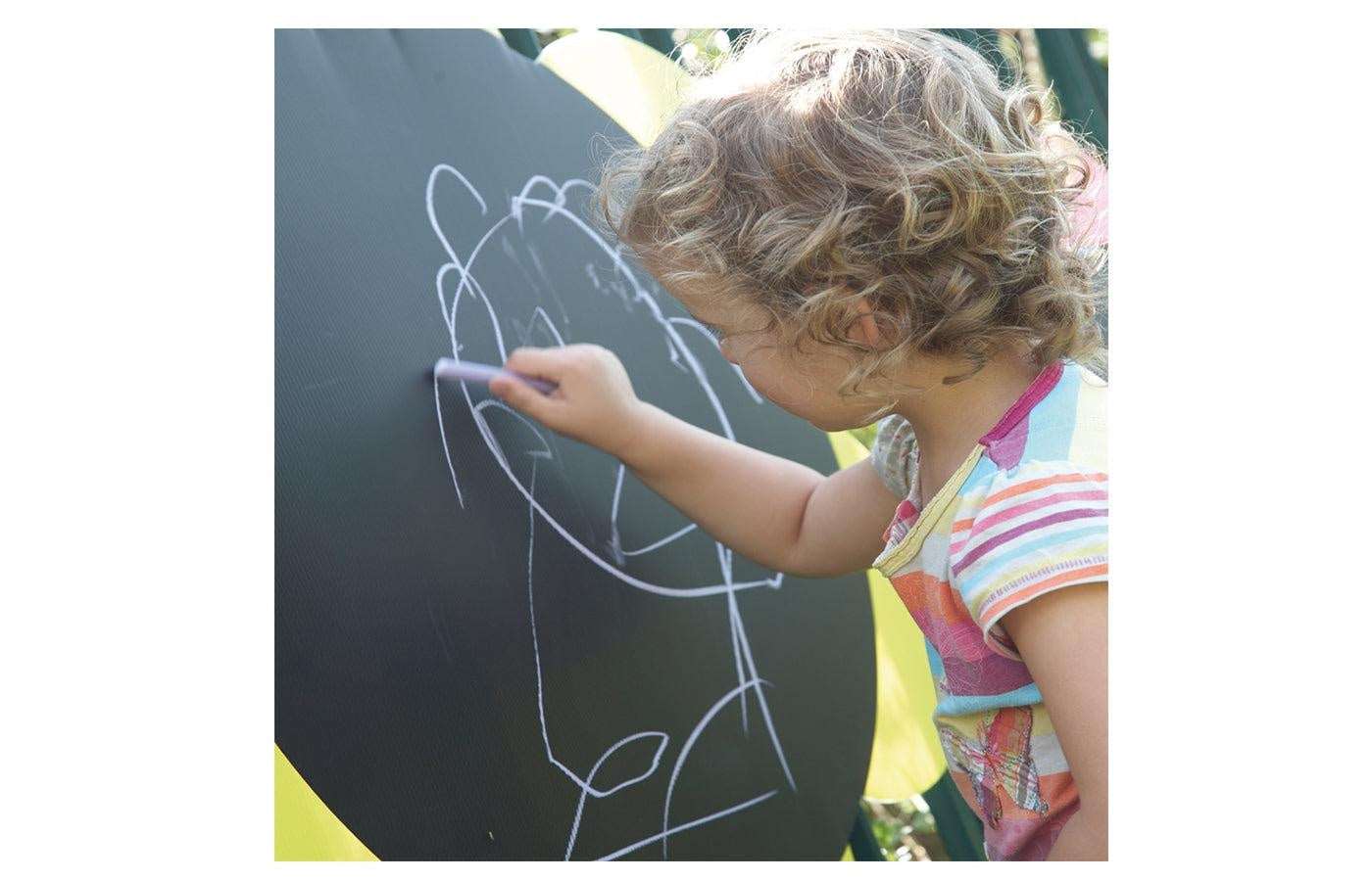 Buiten krijtbord - bloem (1)