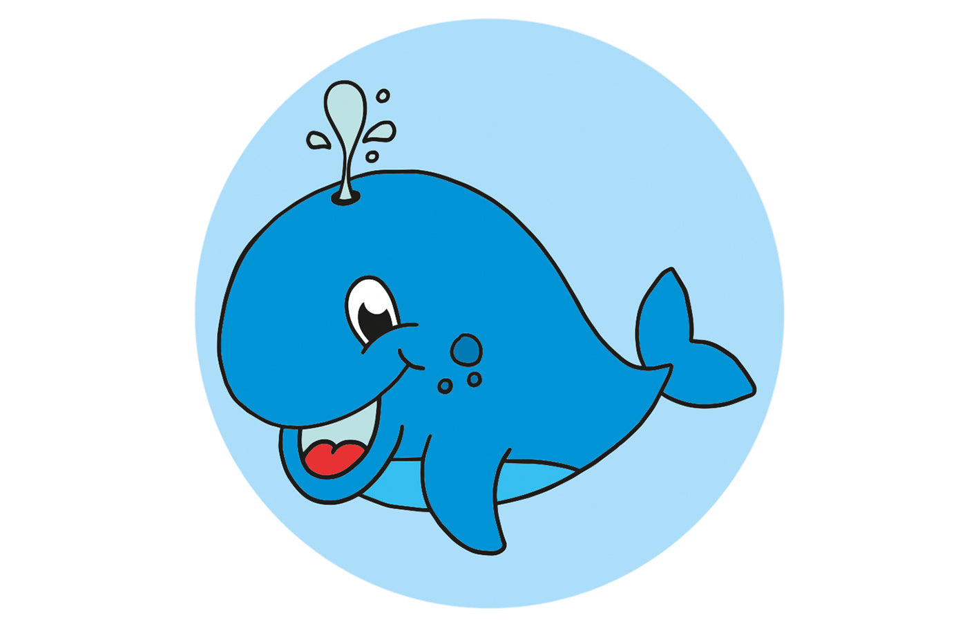 Beloningsstickers - walvis