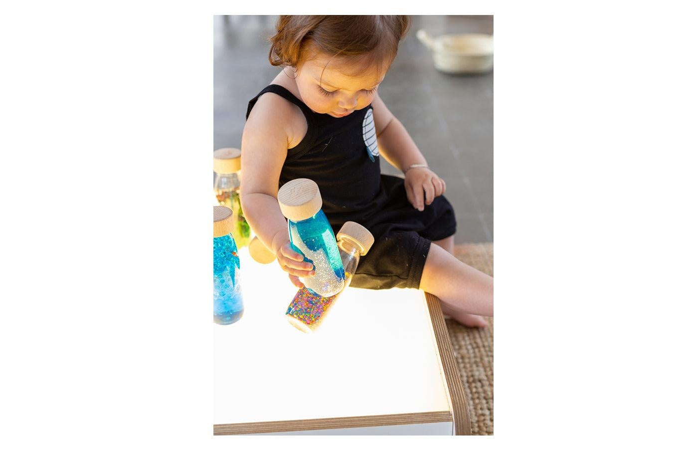 Sensorische Float Bottle - blauw