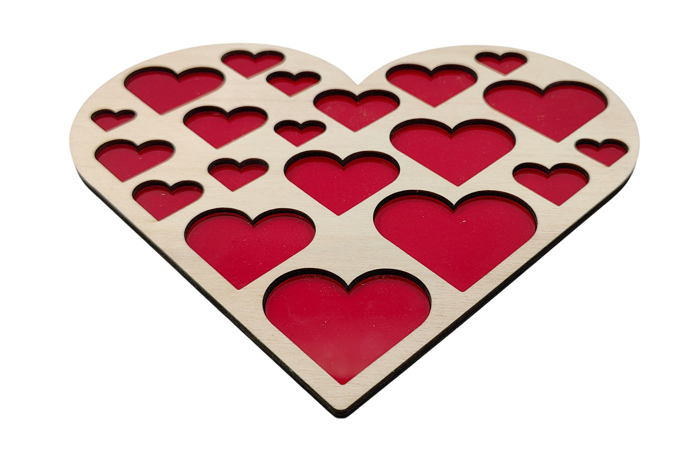 Inlegpuzzel - hartjes