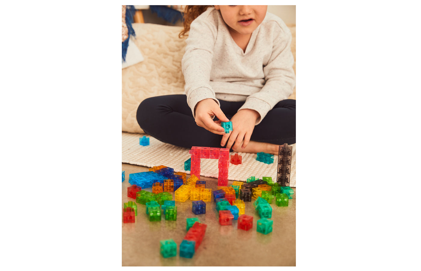 Transparante Linking cubes