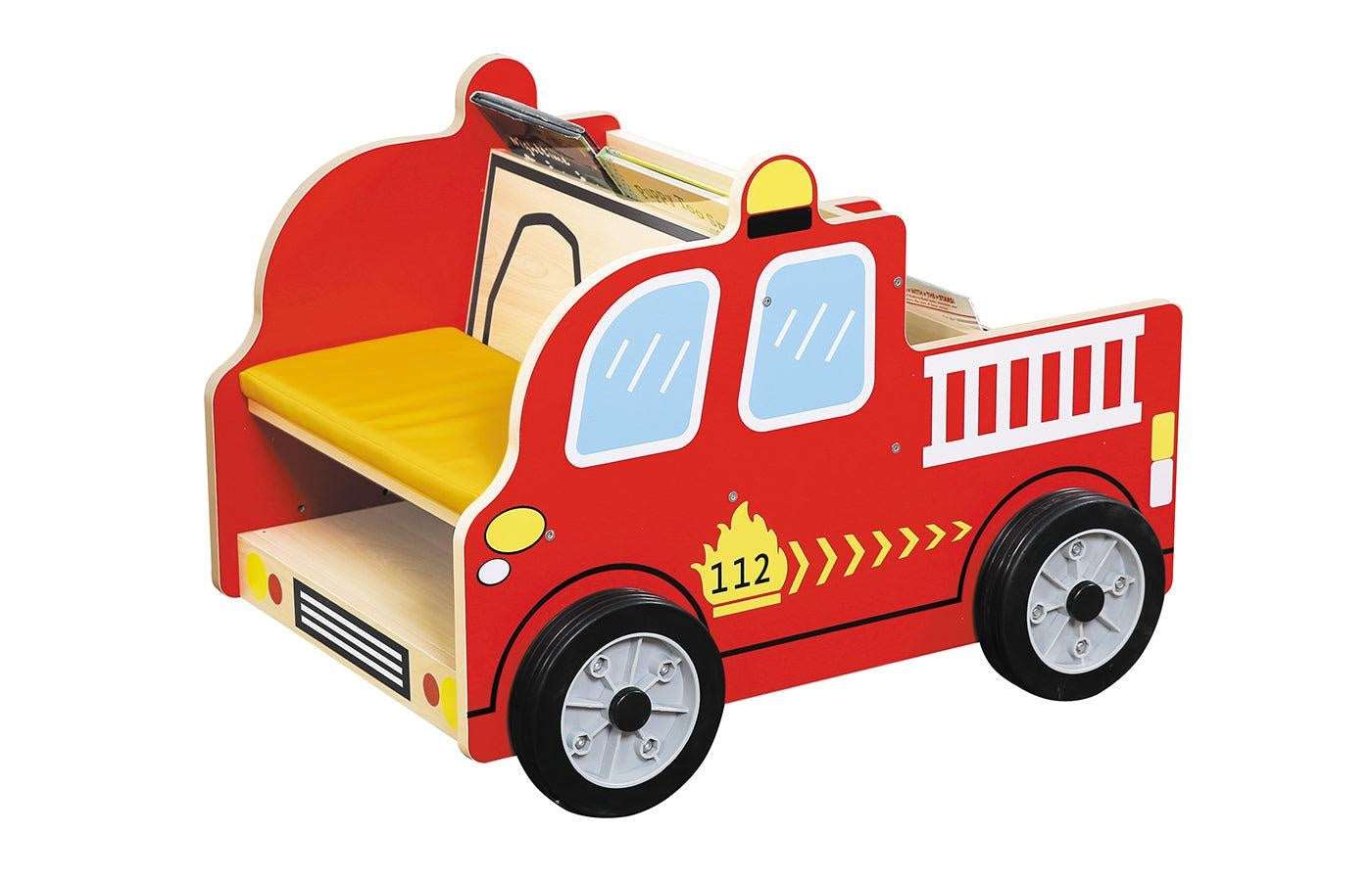 Boekenkast brandweerwagen