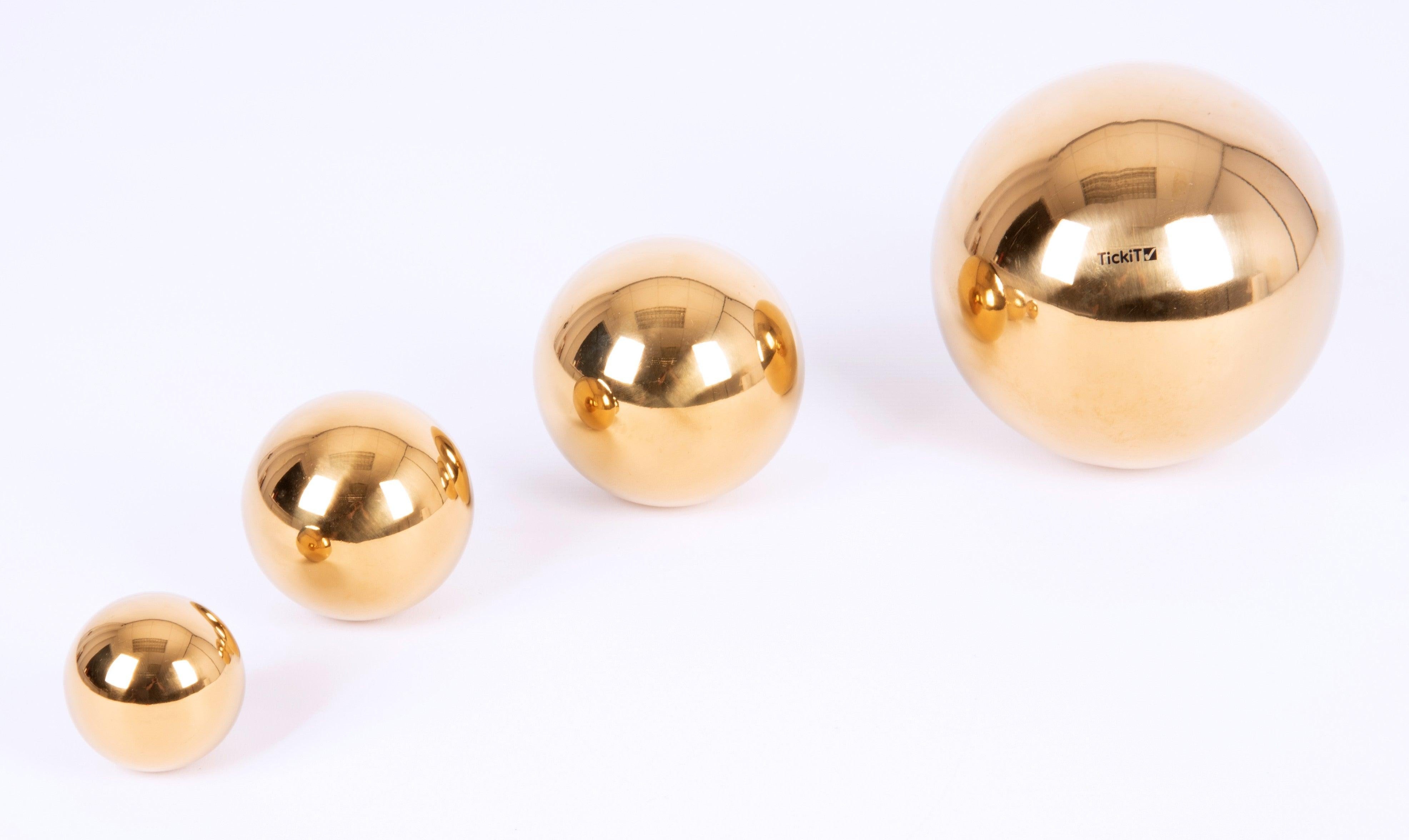 Gouden reflectie ballen