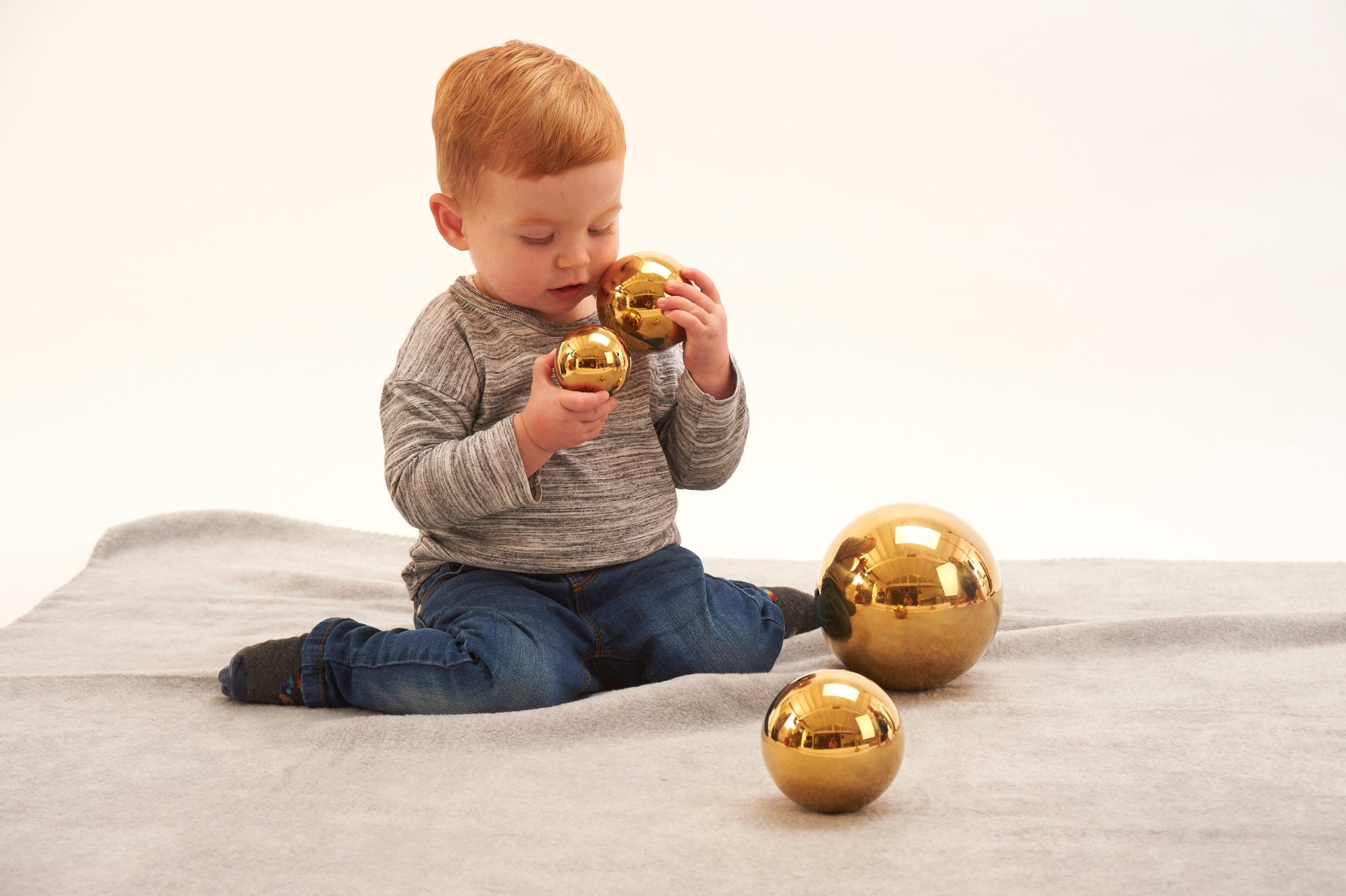 Gouden reflectie ballen