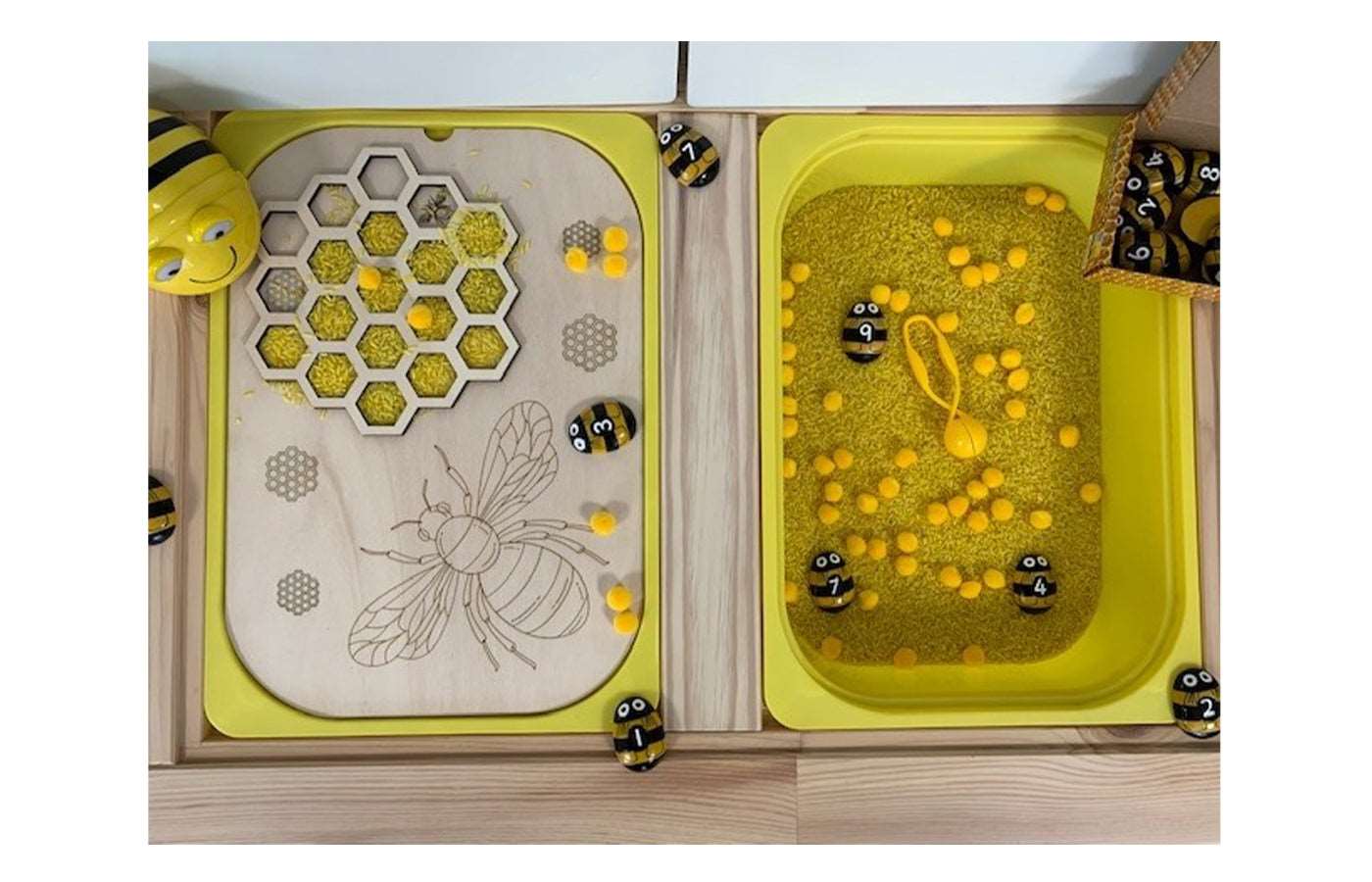 Bij en honingraat (3D)
