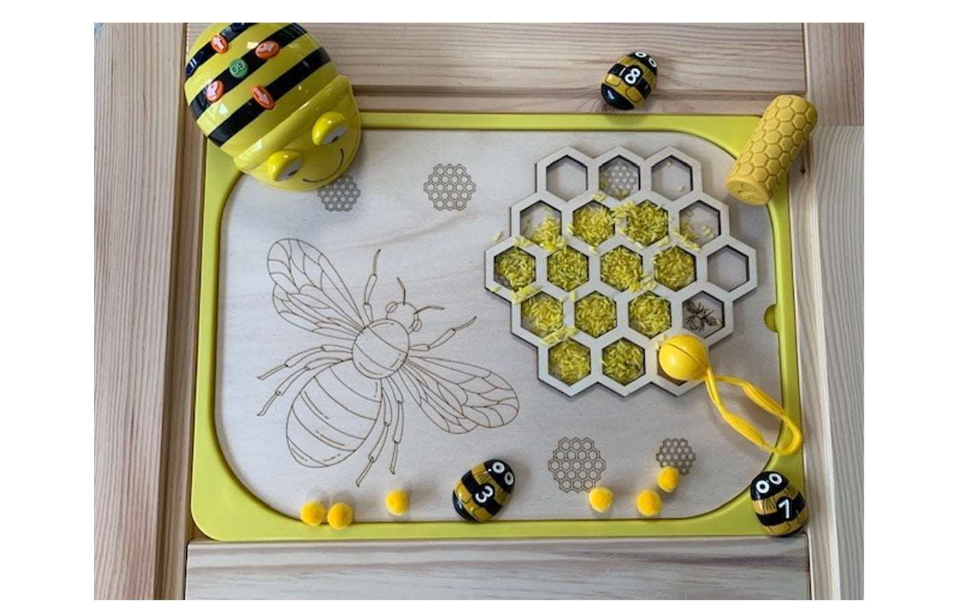 Bij en honingraat (3D)