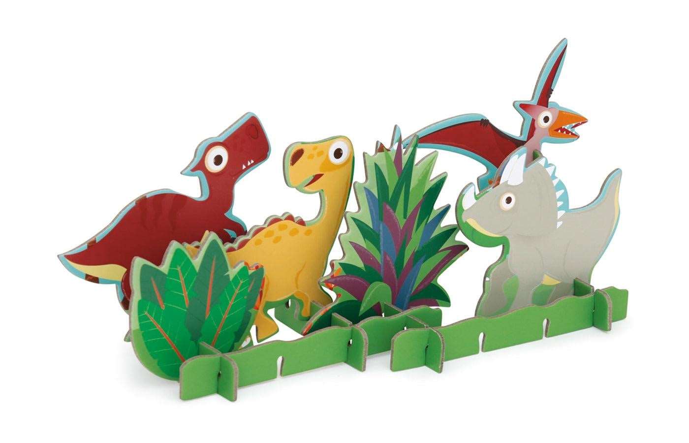 3D puzzel (2-in-1) - dinosaurussen